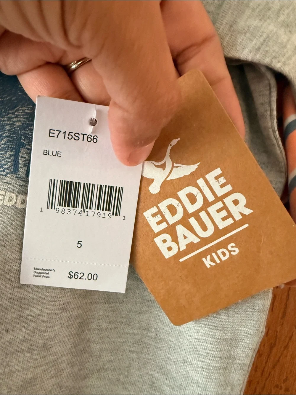 NWT Eddie Bauer Kids 3 Piece Set Dog Striped Shorts Size 5